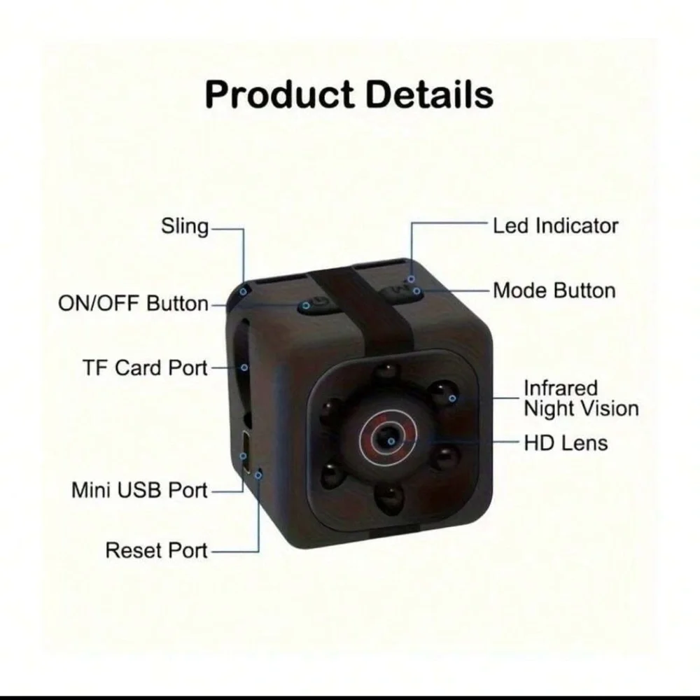 Mini Spy Camera-64g Sd card